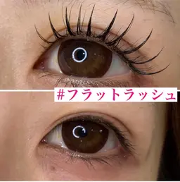 【デビュー記念¥2000off】フラットラッシュ1時間半付け放題