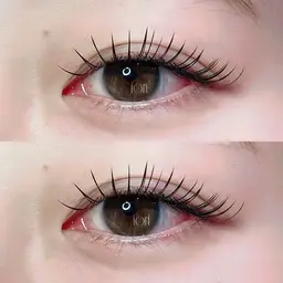 🍒LEDフラットラッシュ100本🍒7,000円→4,000円❤️束仕上げ※SNS掲載用の写真撮影必須📷