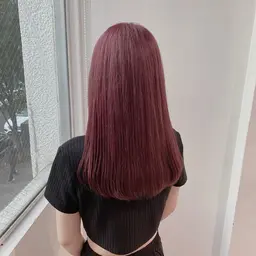 💜新規様限定価格💜深めの暖色にするなら【ブリーチなしWカラー+4STEP髪質改善トリートメント】