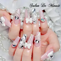 🎀画像持込OK【ハンド】持ち込みデザイン150分やり放題9800(時間内でアートし、パーツ何でもok）🎀