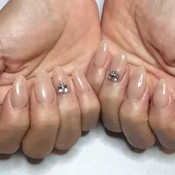 ハンド✋🏻オフなし ワンカラーorラメグラ