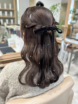 結婚式お呼ばれヘアセット