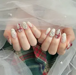 オフ無し🩵クリスマス定額ネイル🎄✨🎅お色変更ok！キラキラ可愛いクリスマスdesign多数🤍