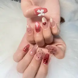 【Jrネイリスト】長さだし+マグネットネイル 付け替えオフ無料！