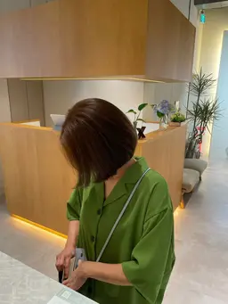 白髪染めを使わず白髪をカバーする全体カラー➕超音波トリートメント