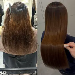 【癖毛悩みの方❣️】髪質改善ストレート+カット+PREMIUMトリートメント🧚♀️