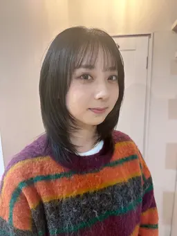 レイヤーカット+カラー+色持ちUPトリートメント【代官山/レイヤーカット/ハッシュカット/韓国ヘア】