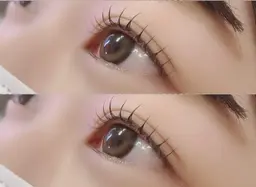 まつげパーマ上