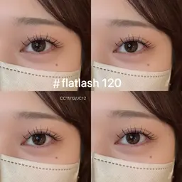 【 まつ毛負担軽減 】フラットラッシュ100本 7400→ 6490　※初回オフ無料（予約リクエスト⭕️）
