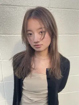 カット＋透明感艶カラー＋TOKIO or systemトリートメント【honen薬院/薬院大通】