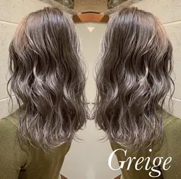 『髪質改善+透け感🩵』整えカット+1ブリーチカラー+ケラチントリートメント ¥17,600→¥11,000