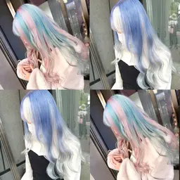 🌈【ハイトーンデザイン】🌈最高級ケアブリーチ+デザインカラー+トリートメント✨✨憧れの髪色 インナーカラー 韓国