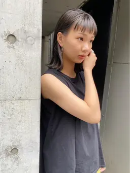 💛韓国艶💛インナーカラー［ケアブリーチ］+トレンドカット（イヤリング/ダブルカラー/フェイス/ポイント/レイヤー）