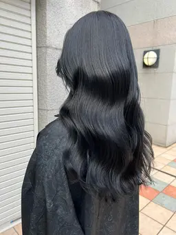 🍊ブリーチ無しカラー🍊〻ダメージケア黒染め〻ワンカラー＋トリートメント