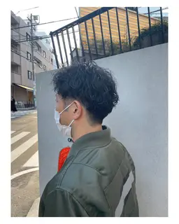 メンズカット＋スパイラルパーマ