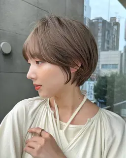 [💕平日限定クーポン💕]似合わせカット✨艶カラー💎ケアトリートント🌼#ショートヘア#韓国ヘア