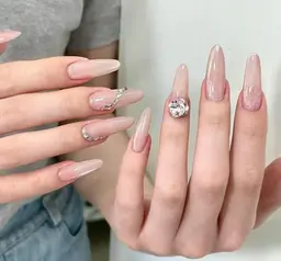 🧸🐾【チップ長さだし】シンプルワンホン★韓国100分持ち込み