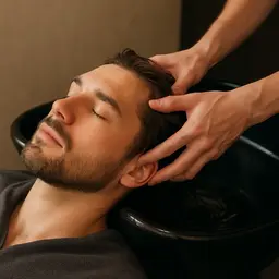 メンズ頭筋ほぐしヘッドスパ