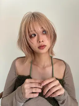 「✨11・12月限定ダブルカラー✨」　カット＋ブリーチ＋前処理付きカラー＋髪質改善トリートメント