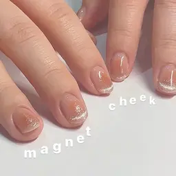 ☆大人気☆チークマグネットネイル(オフなし)¥8.600