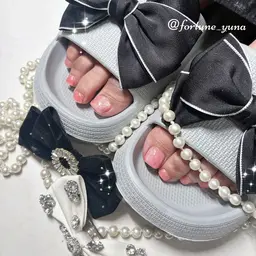 🩵フットオフあり🩵ワンカラーネイル🩵