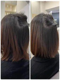 絹髪ストカール(巻ける/地毛風/シャキンとしない自然な仕上がり/ブリーチ矯正/美髪矯正/メテオ/酸熱ストレートパーマ)