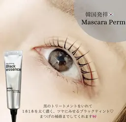 新規 【韓国発！トレンドパーマ】マスカラパーマ（ブラックティントパーマ）¥5000