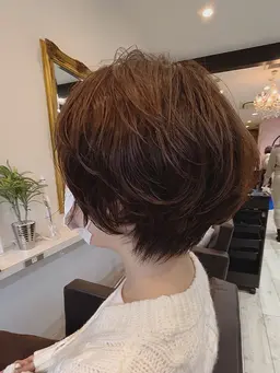 カット➕ダメージレスパーマ➕リタッチカラー➕ケラチンTR🪽