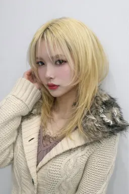 💛リタッチ限定💛ケアブリーチによるリタッチ+韓国color