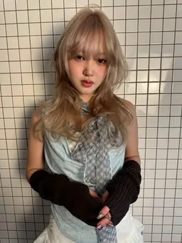 22日限定ミニモ限定ブリーチカラー❤️リタッチOK🐈ミルクティ/ベージュカラー/暖色カラー