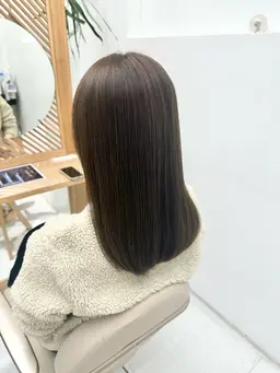 ポイントストレート（縮毛矯正）&シャンプーブロー込（カットなし）