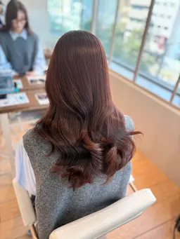 透明感カラー+トリートメント✨️🩵