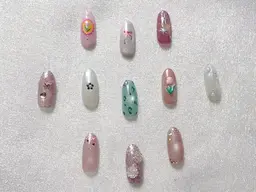 ワンカラー+アート2本（オフあり）