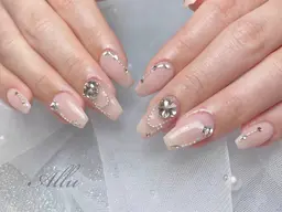 【パーツつけ放題】🥣初回オフ無料☁️120分やり放題ネイル🥣