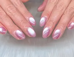 【オフなし】ちゅるん水光ネイル【ジェルネイル】フラッシュorマグネットネイルワンカラー 平日¥6000土日祝¥6500