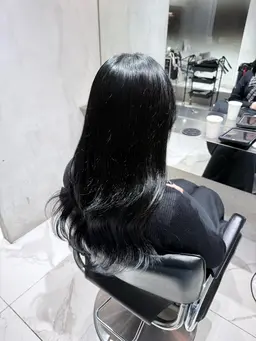 【2回目以降の方‼️】ケアカラー🍒🎀➕髪質改善トリートメント⭐️追加料金🈚️ワンカラー🩷