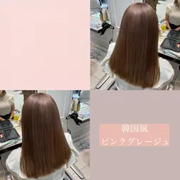 🍠ダブルカラー🍠【 全体ブリーチ➕オンカラー+トリートメント 】全頭ブリーチ /推し色/韓国/ケアブリーチ