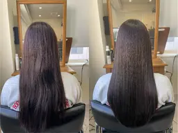 【ロング料金なし】🌻最新成分トステア配合🌻カット＋髪質改善カラーエステ【暖色カラー】