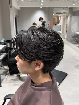 【 ご新規様🈹10%OFF✨ 】men'sカット + 🪶フェザーパーマ🪶(土日祝￥+1000)