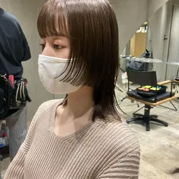 ✂️✨カット+ハイブリッド酸性ストレートパーマ 土日祝+¥1000(縮毛矯正 ストレートパーマ 酸熱トリートメント)