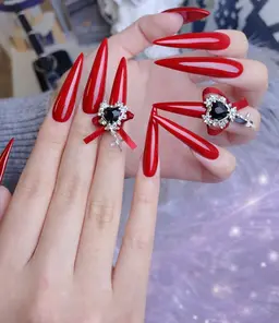 ◇新規オフがお得♪◆　シンプルワンカラー.マグネット.ラメ[チップ長さだし]　¥6900