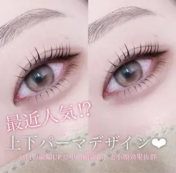 🎠まつげ上下パーマ🎠【コーティング仕上げ🫧】