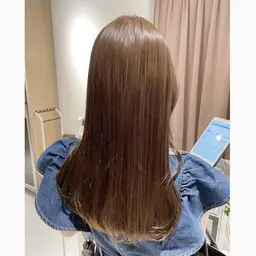 ‎🤍ブリーチは怖いけど明るくしたい方‎🤍ブリーチなしダブルカラー➕ケアカラー➕シャンプートリートメント