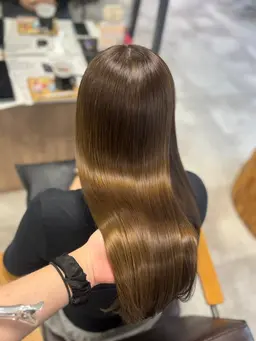 ブリーチなしダブルカラー+幹細胞トリートメント