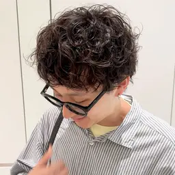 メンズカット+パーマ