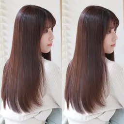 ✨【ツヤ髪】✨カット➕プラチナストレート➕ダメージ除去炭酸泉✨