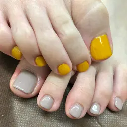 当店オフ込みFOOTワンカラー、ラメグラ(他店オフ代別途追加)