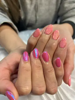 🌹マグネット、ミラー、オーロラ、ユニコーンネイル🌹グラデーション、フレンチ（ラインなし）