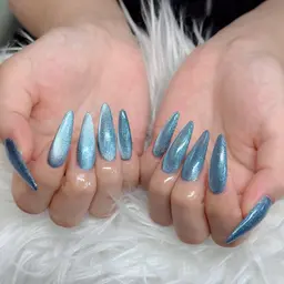 ネイルチップ長さ出し10本＋マグネット🧲orフラッシュ