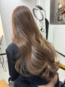 ベージュ/ブラウン系特化🌟ブリーチなしダブルカラー+超音波トリートメント+カット